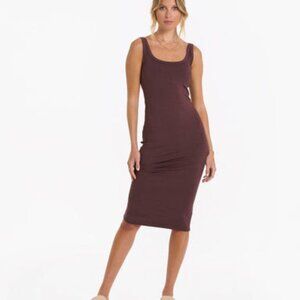 Vuori Halo Essential Dress - M - Chestnut Heather